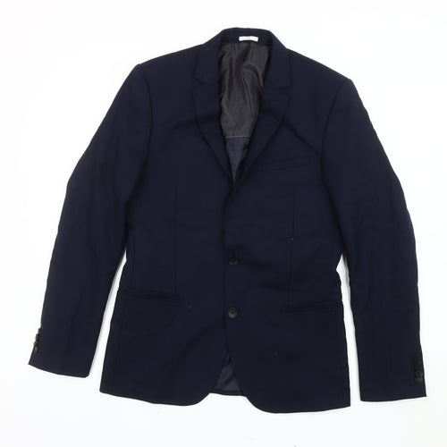 Jules Men’s Blue Blazer Jacket Size 36 Single Breasted Notch Lapel