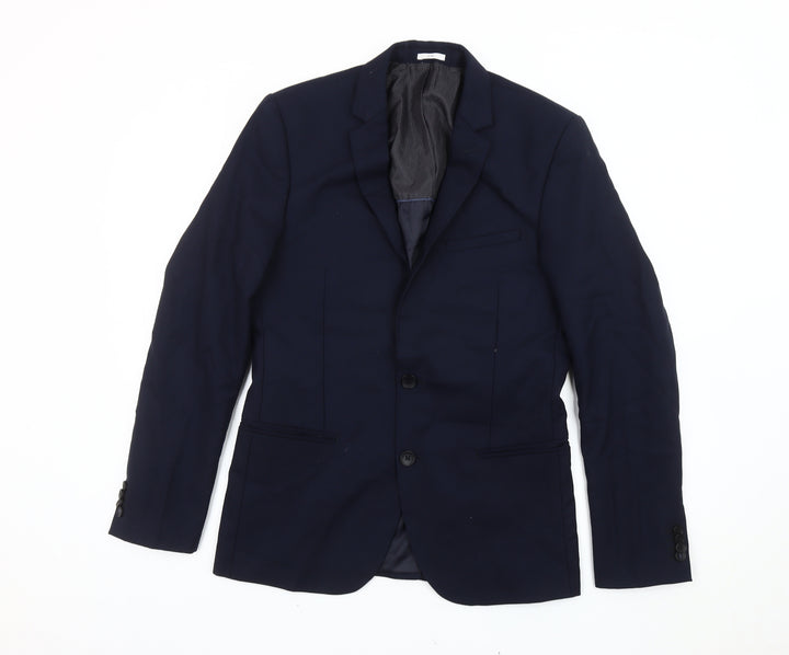Jules Men’s Blue Blazer Jacket Size 36 Single Breasted Notch Lapel