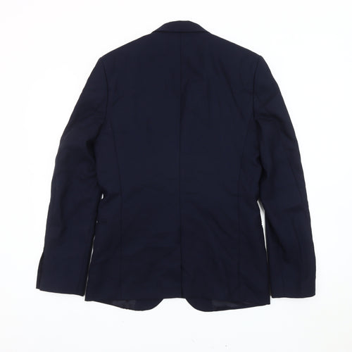 Jules Men’s Blue Blazer Jacket Size 36 Single Breasted Notch Lapel