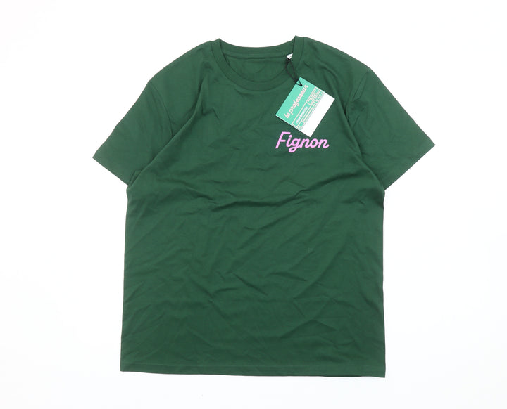 Stanley/Stella Men’s Green S Graphic Logo Cotton T-Shirt