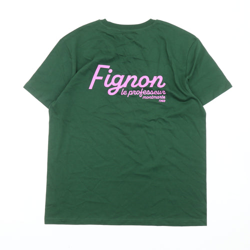 Stanley/Stella Men’s Green S Graphic Logo Cotton T-Shirt