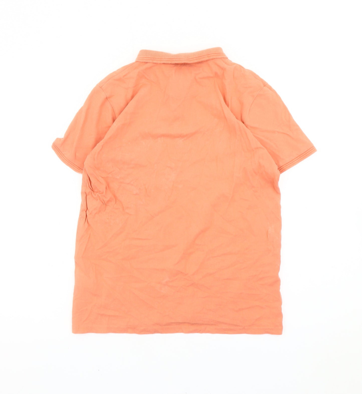 Penguin Boys Orange Cotton Polo Shirt 12-13Y Short Sleeve Casual Logo