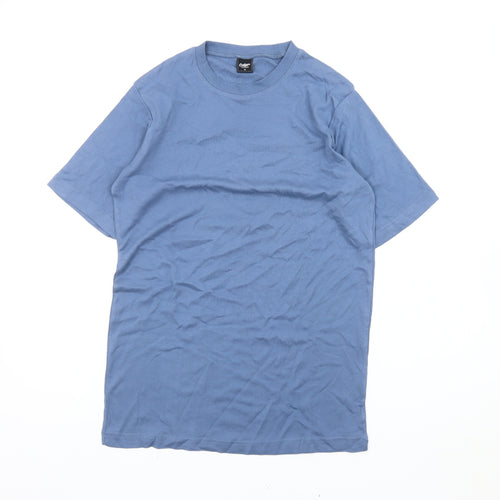 Cotton Traders Mens Blue M Crew Neck Short Sleeve Cotton T-Shirt