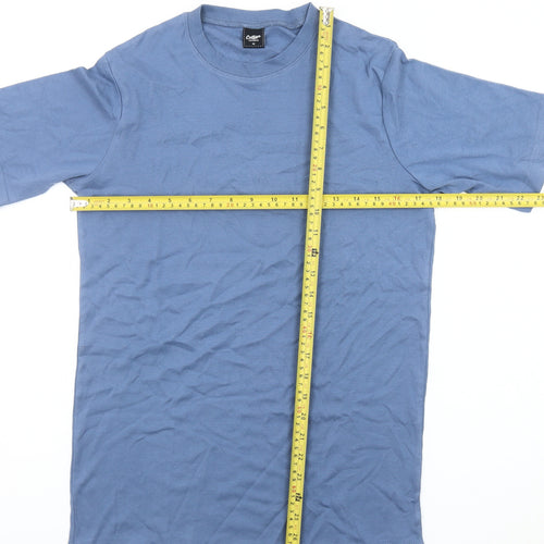 Cotton Traders Mens Blue M Crew Neck Short Sleeve Cotton T-Shirt