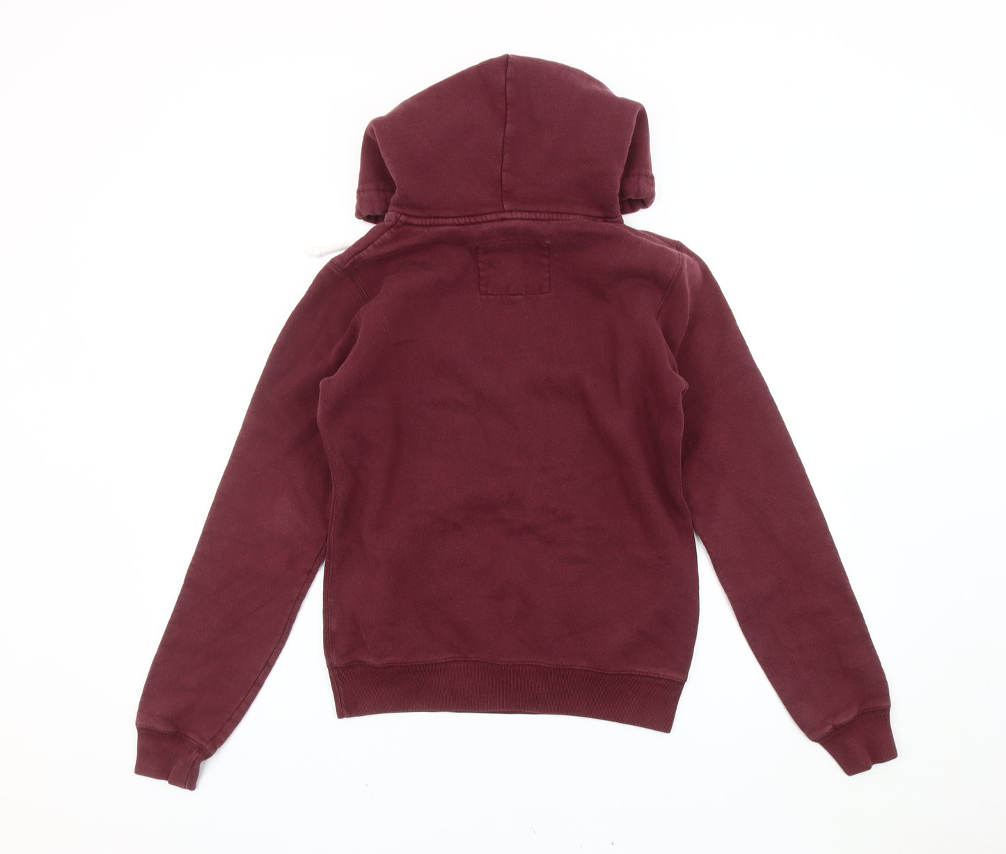 Jack Wills Womens Red Hoodie Size 8 Pullover Logo Casual