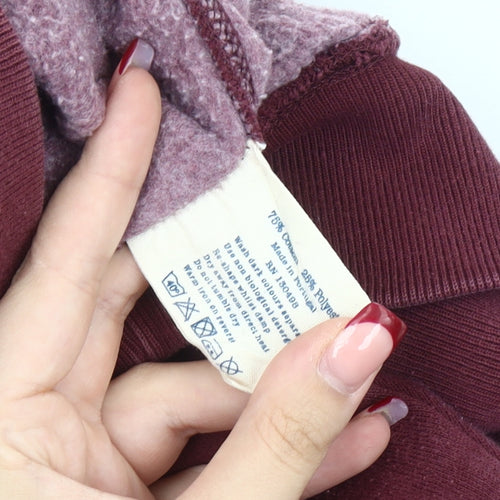 Jack Wills Womens Red Hoodie Size 8 Pullover Logo Casual