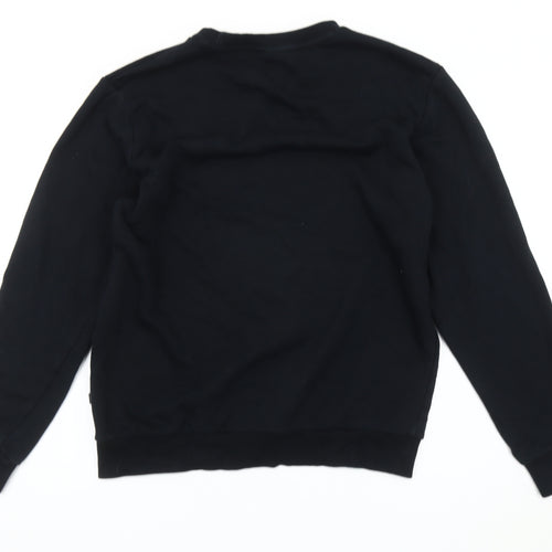 Puma Men’s Black Crew Neck Sweatshirt M Regular Fit Sportswear
