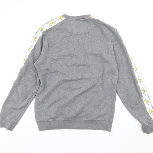 Lyle & Scott Mens Grey Sweatshirt M Logo Crew Neck Pullover