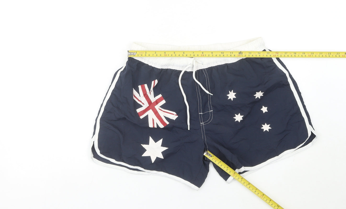 Go Australia Womens Blue Size 16 Athletic Flag Shorts Quick Dry