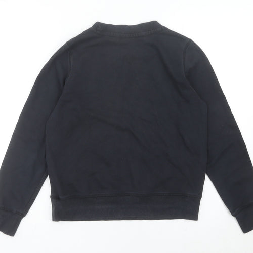 Champion Boys Black Medium Pullover Sweatshirt Crew Neck Logo Graphic