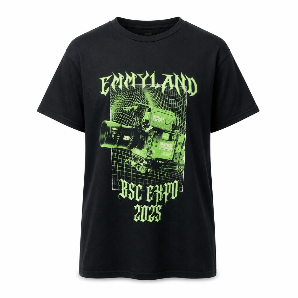 Gildan Men's Black Large Graphic Print Crew Neck T-Shirt