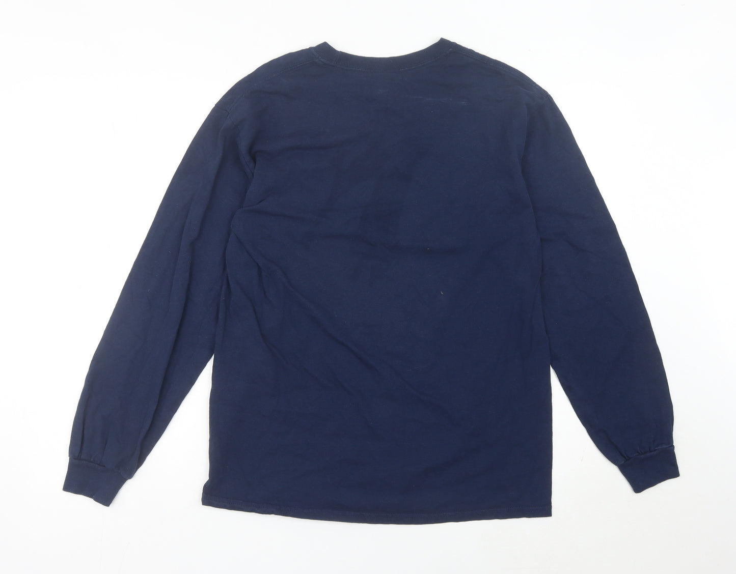 Gildan Men’s Blue Long Sleeve Hayden Wildcats Graphic T-Shirt Size M