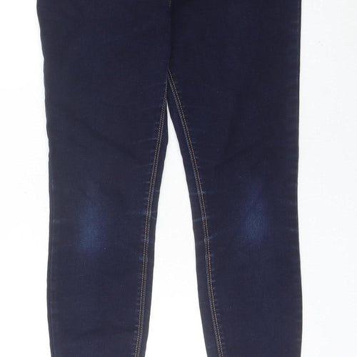 George Girls Blue Jegging Jeans 11-12 Years Slim Fit Elastic Waist