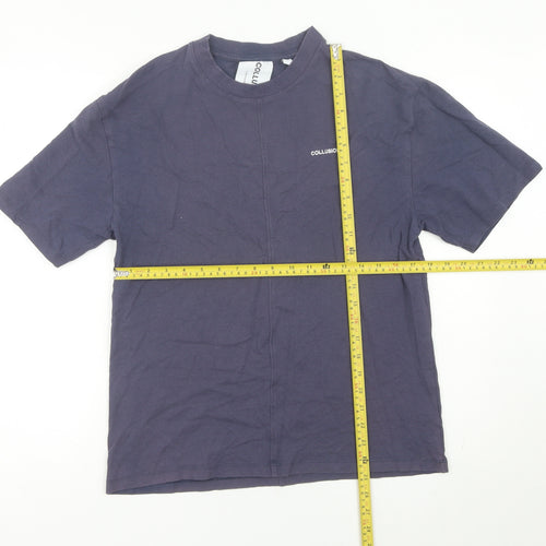 Collusion Men’s Blue XS Crew Neck Cotton T-Shirt