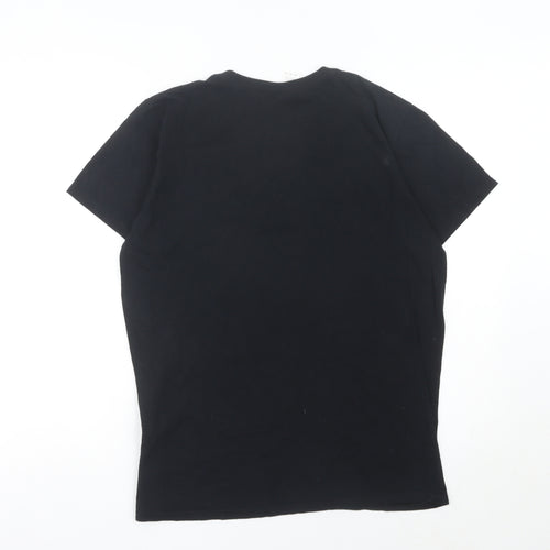 Gildan Men’s Black Medium Car Graphic T-Shirt Crew Neck Cotton