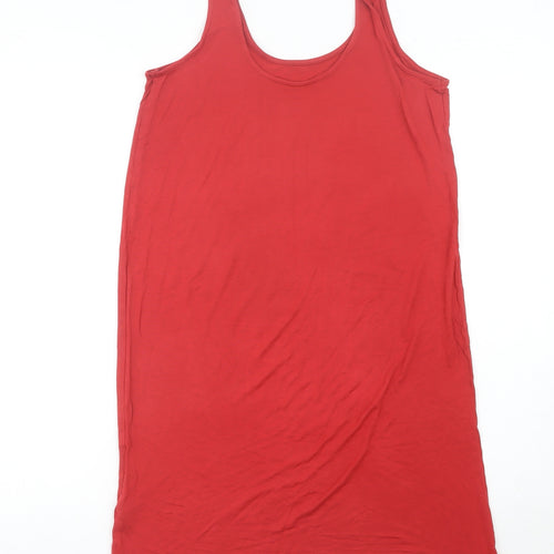 Marks and Spencer Women’s Red Tank Dress Size S Scoop Neck Sleeveless