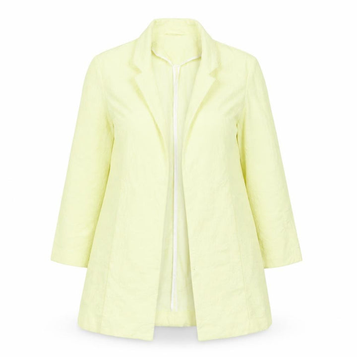 Miss Selfridge Women Yellow UK 12 Lightweight Mid-Length Blazer