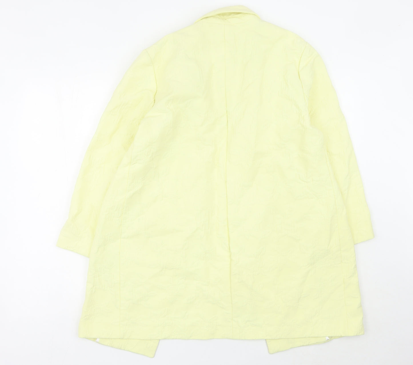 Miss Selfridge Women Yellow UK 12 Lightweight Mid-Length Blazer