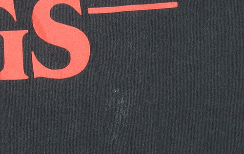 Stranger Things Mens Black Graphic T-Shirt Small Regular Fit
