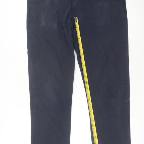 ASOS Men’s Blue Chino Trousers Size L W32 L34 Slim Fit