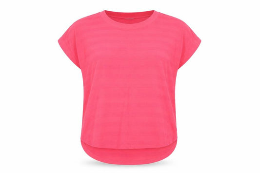 Front view of Next Women Pink, size 12, Short Sleeve Crew Neck T-Shirt