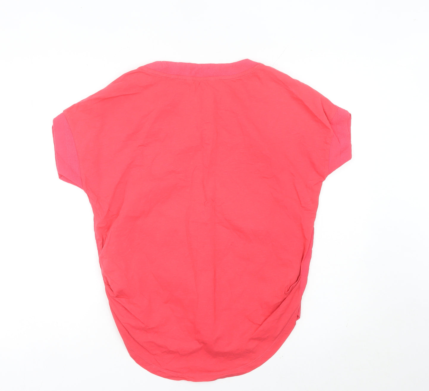 Next Women Pink Size 12 Short Sleeve Crew Neck T-Shirt
