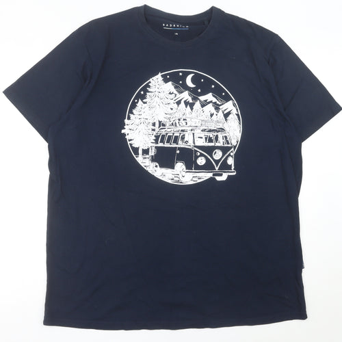 BadRhino Men’s Blue XL Graphic Outdoor Cotton T-Shirt