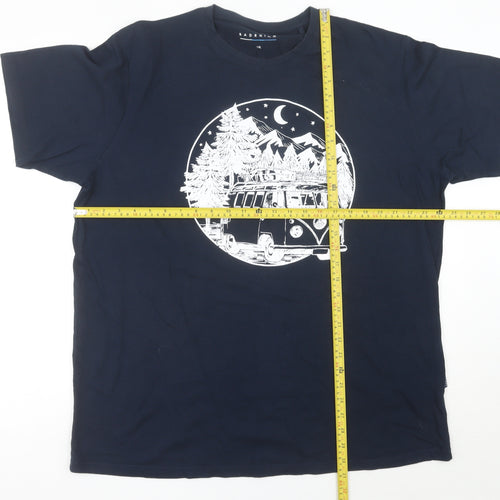 BadRhino Men’s Blue XL Graphic Outdoor Cotton T-Shirt