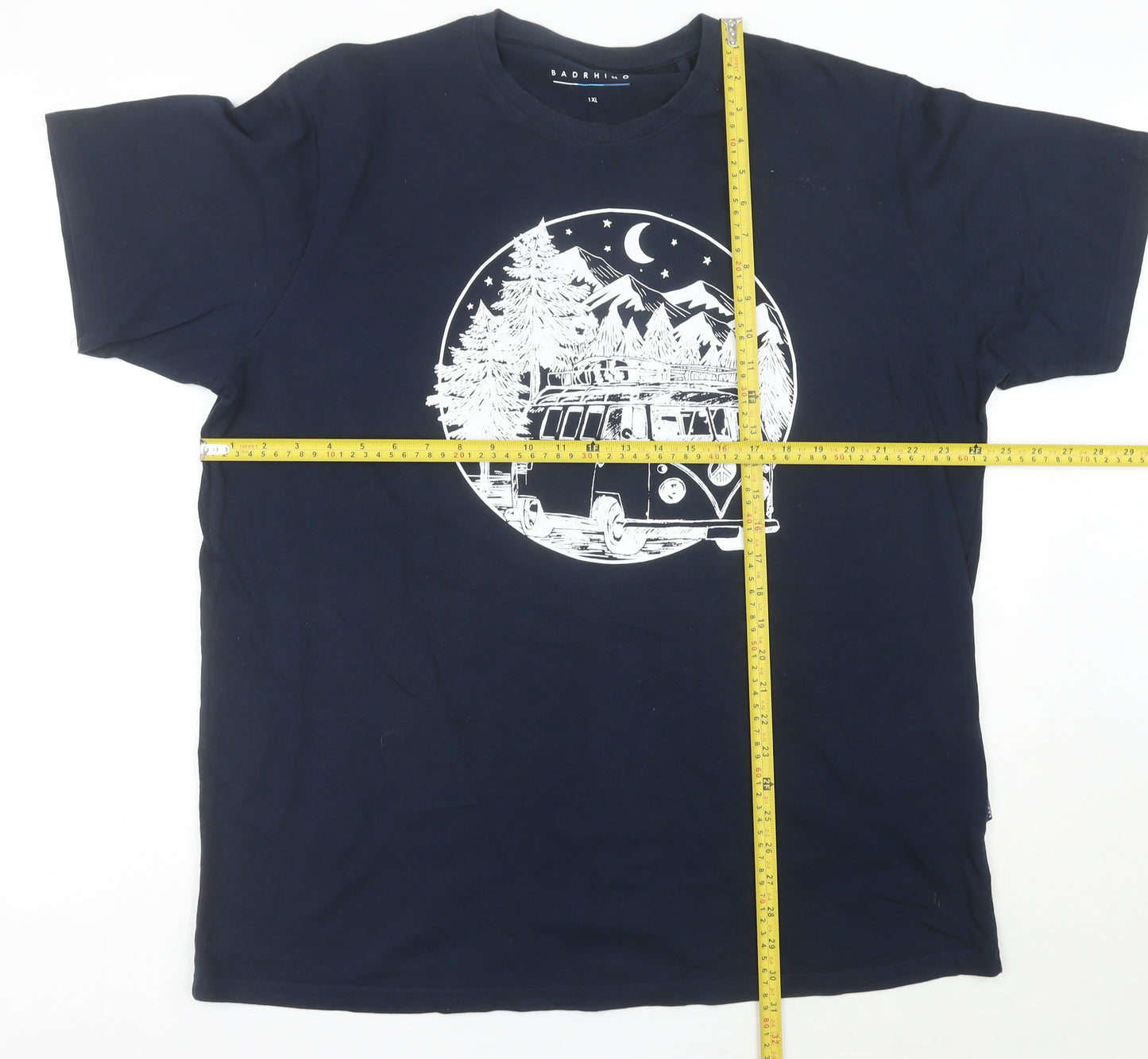 BadRhino Men’s Blue XL Graphic Outdoor Cotton T-Shirt