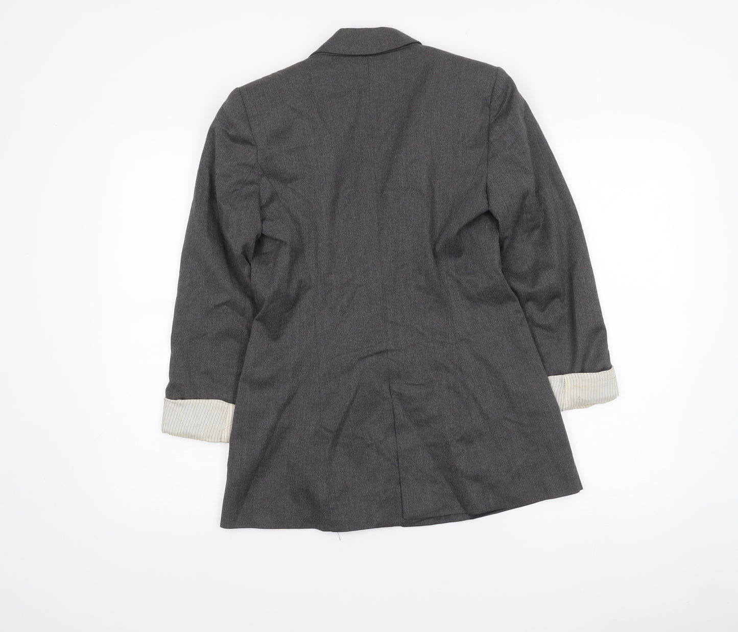 Zara Basic Women’s Grey Slim Fit Blazer Jacket Size 8