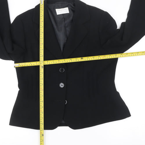 Precis Petite Womens Black Size 10 Tailored Suit Jacket Blazer