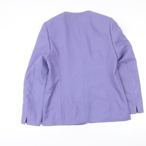 Debenhams Womens Purple Size 12 Tailored Blazer Jacket