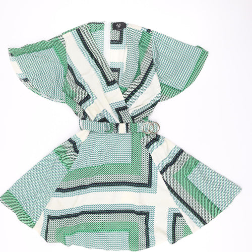 AX Paris Women’s Green Geometric Dress Size 8