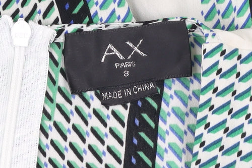 AX Paris Women’s Green Geometric Dress Size 8