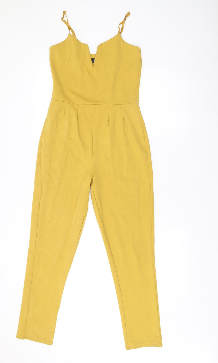 I-X London Women’s Yellow Size 10 Sleeveless Jumpsuit