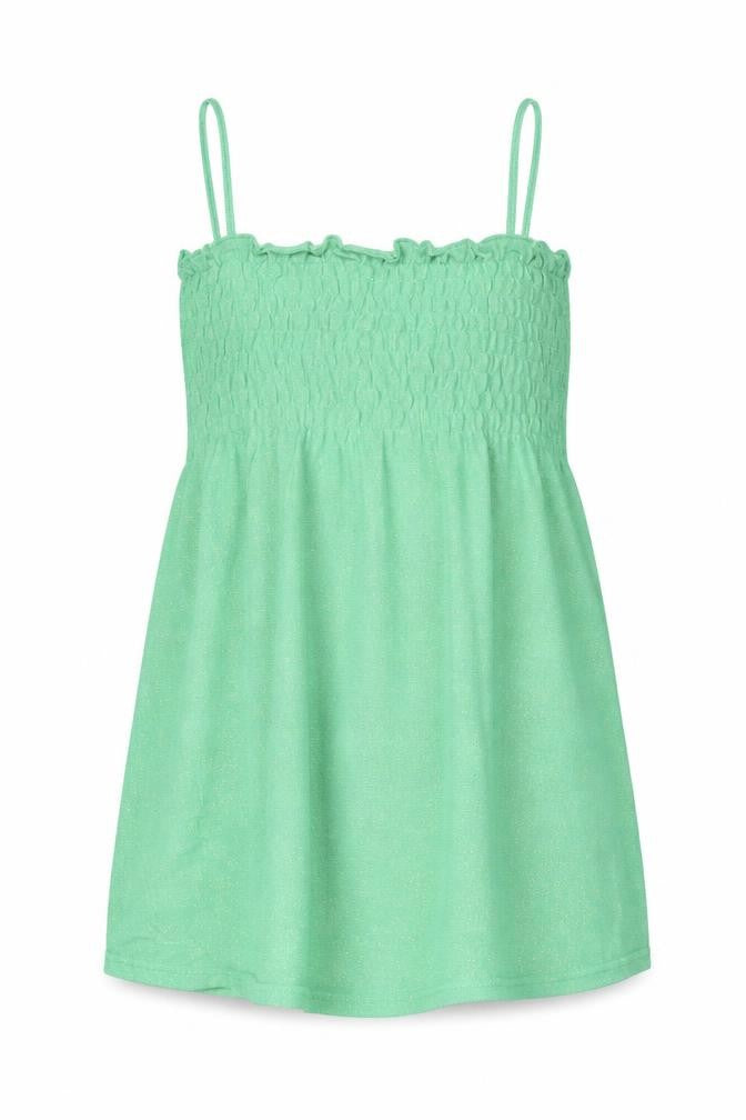 Vila Womens Green L Camisole Tank Top Spaghetti Strap Summer Knit