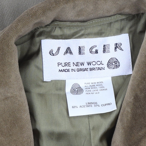 Jaeger Men's Brown Wool Blazer Jacket 3 Button Classic Formal 40R