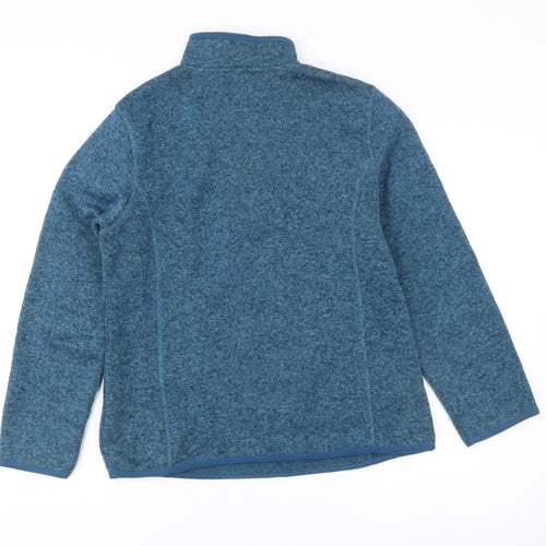 Crane Womens Blue Small 8-10 1/4 Zip Polyester Sweatshirt
