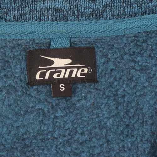 Crane Womens Blue Small 8-10 1/4 Zip Polyester Sweatshirt
