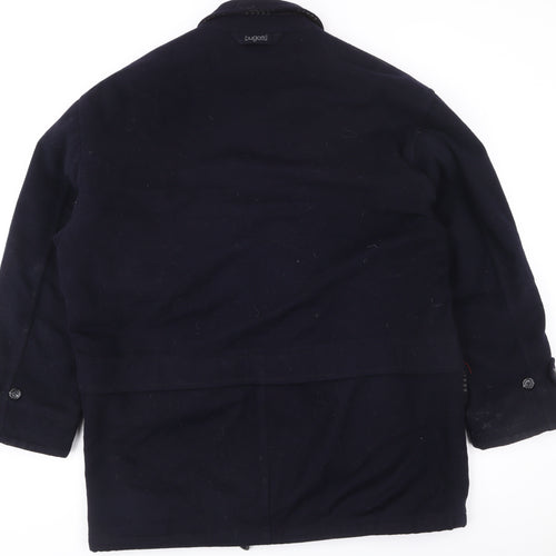 Bugatti Womens Blue Wool Cashmere Blend Mid-Length Coat Size 42