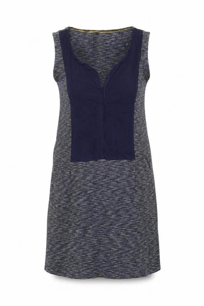 Joules Womens Blue Striped Shift Dress Size 14 Sleeveless Nautical