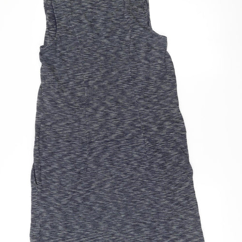 Joules Womens Blue Striped Shift Dress Size 14 Sleeveless Nautical