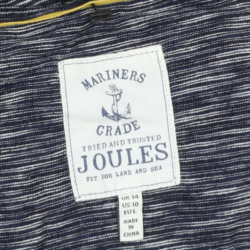 Joules Womens Blue Striped Shift Dress Size 14 Sleeveless Nautical