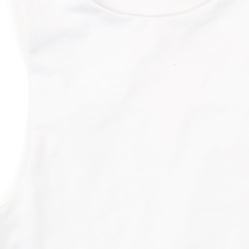 Quiz Women’s White Size 8 Camisole Tank Top Slim Fit Sleeveless