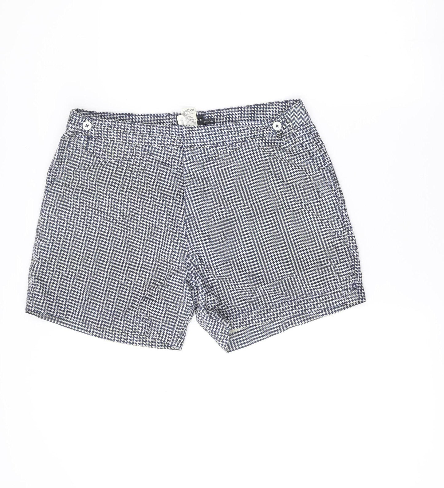 Marks and Spencer Men’s Blue Houndstooth Swim Shorts Size 34 David Gandy