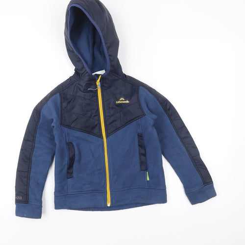 Kathmandu Boys Blue Hooded Full Zip Fleece Jacket 6 Years Outdoor