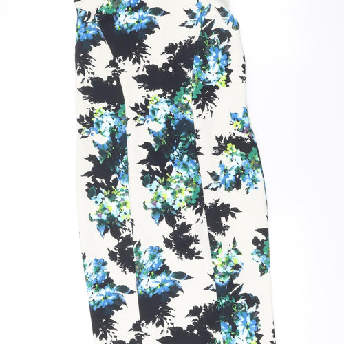 Wallis Women’s Multicoloured Floral Sleeveless Sheath Dress Size 12