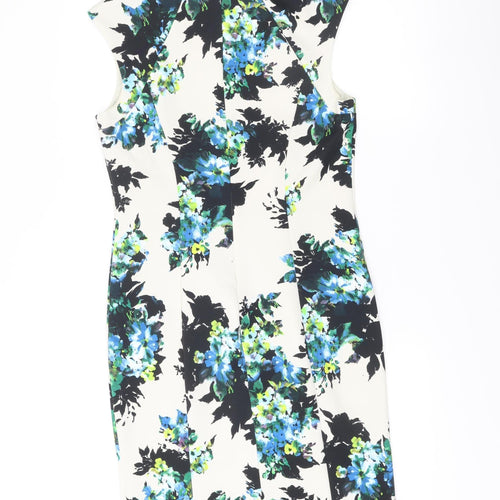 Wallis Women’s Multicoloured Floral Sleeveless Sheath Dress Size 12