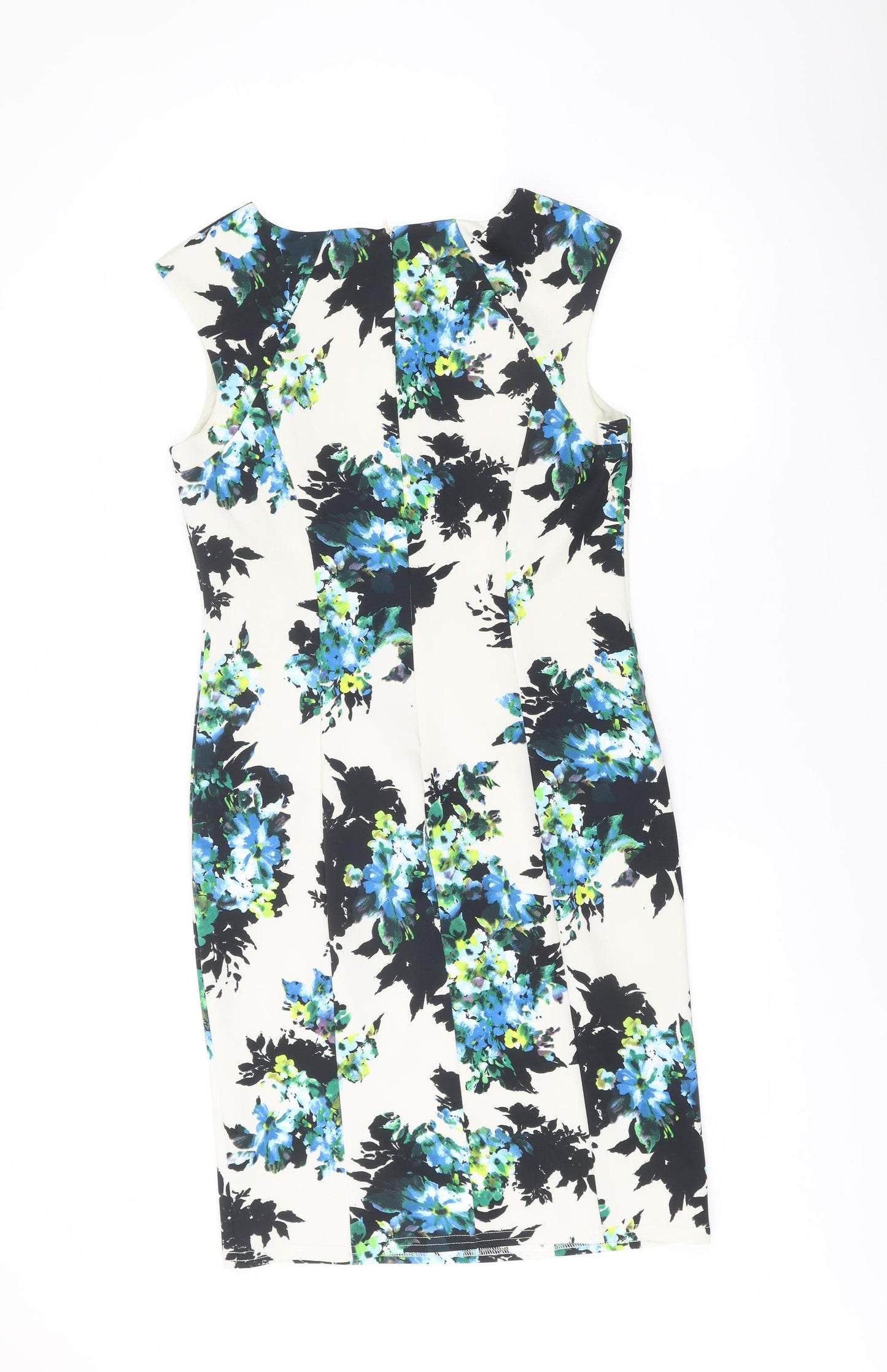 Wallis Women’s Multicoloured Floral Sleeveless Sheath Dress Size 12