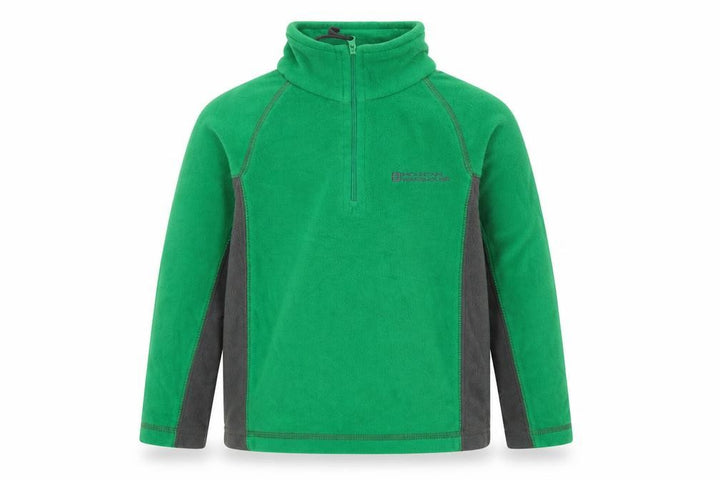 Mountain Warehouse Boys Green Fleece Sweatshirt 5-6Y 1/4 Zip Outdoor Top